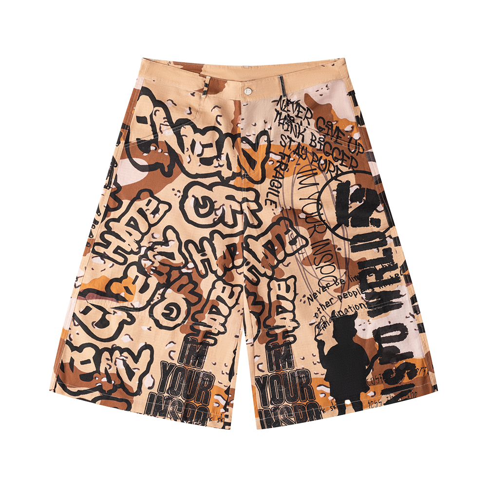 Inspo Wrld Graff "Desert Camo" Jorts