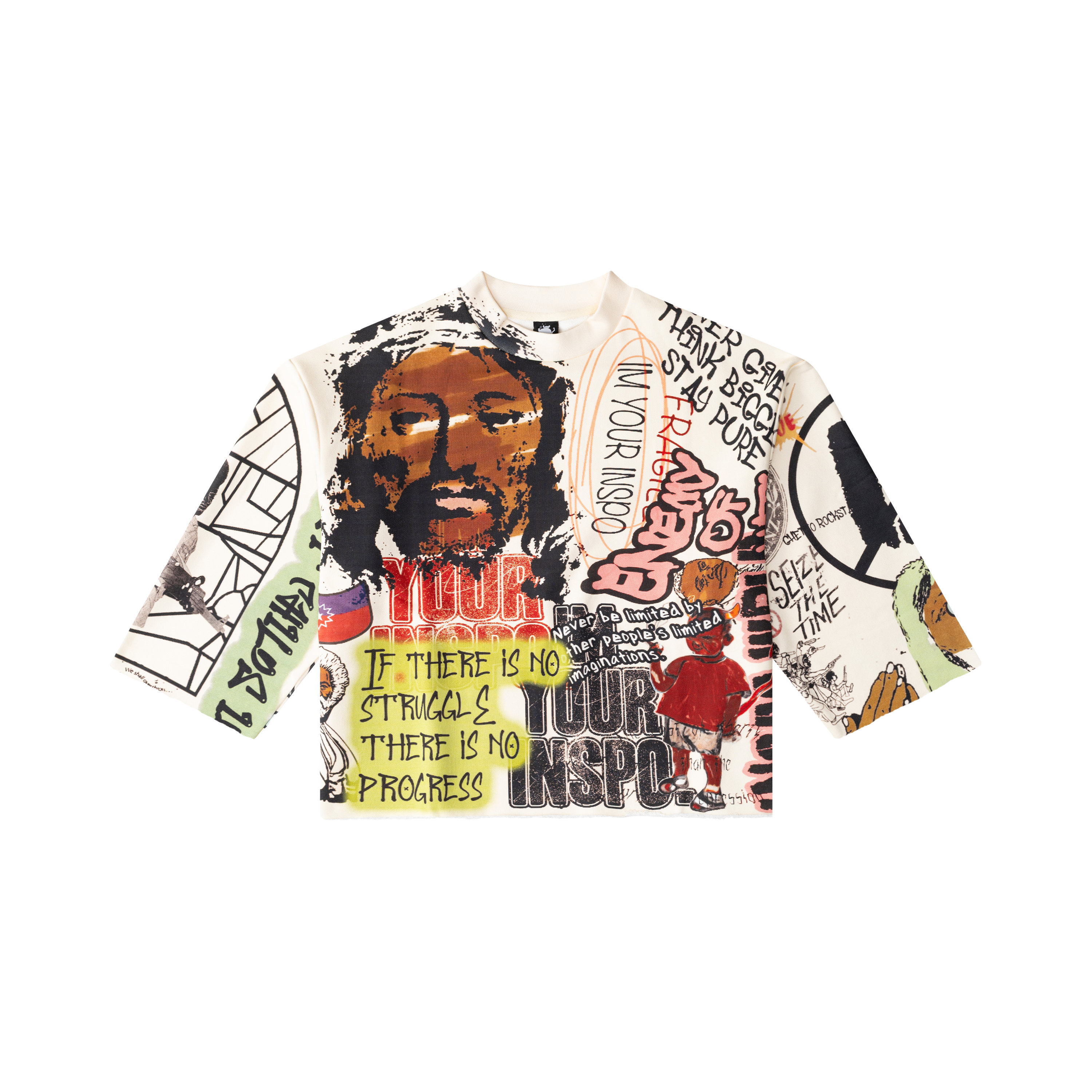Inspo Wrld All Over Heavy Crop Tee