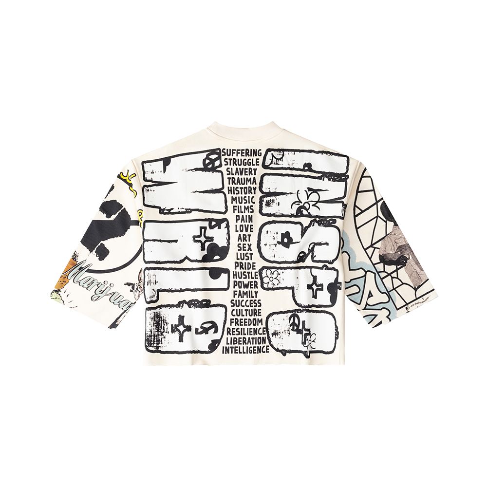 Inspo Wrld All Over Heavy Crop Tee